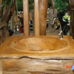 Wash Basin Made from Wood