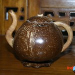 Unique teapot made from coconut shell